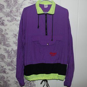 Vintage Coors Light pullover, half zip, wind breaker jacket